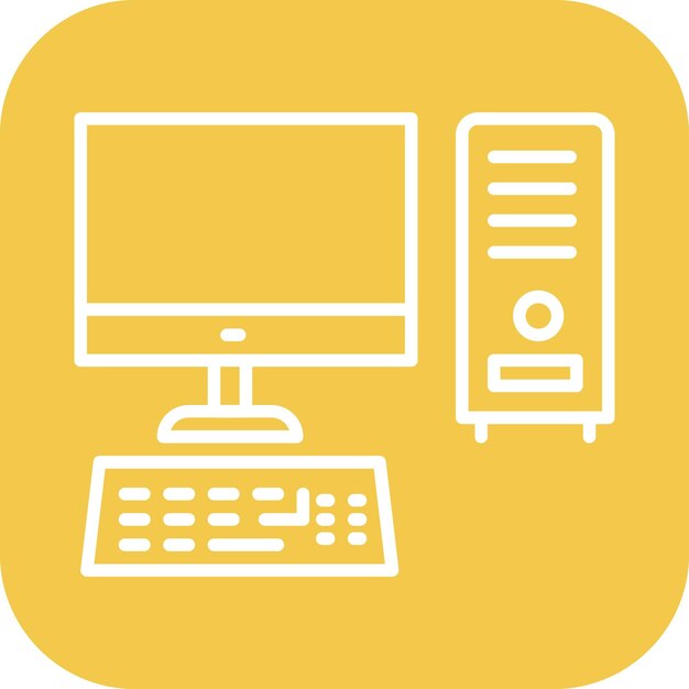 Imagen vectorial de íconos de computadora Se puede utilizar para circuitos eléctricos