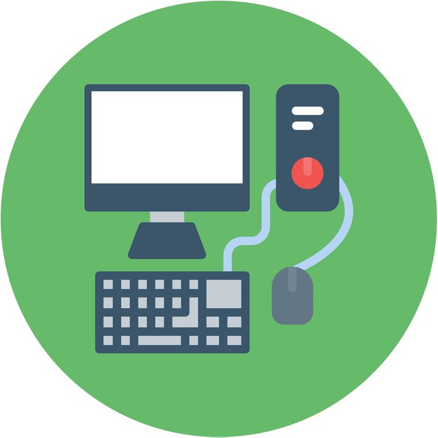 Imagen vectorial de íconos de computadora Puede utilizarse para la realidad aumentada