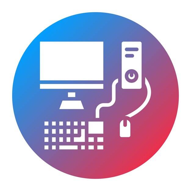 Imagen vectorial de íconos de computadora Puede utilizarse para la realidad aumentada