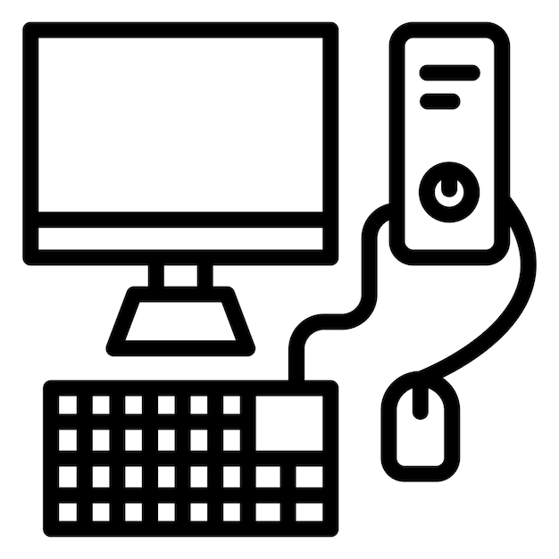 Imagen vectorial de íconos de computadora Puede utilizarse para la tienda web