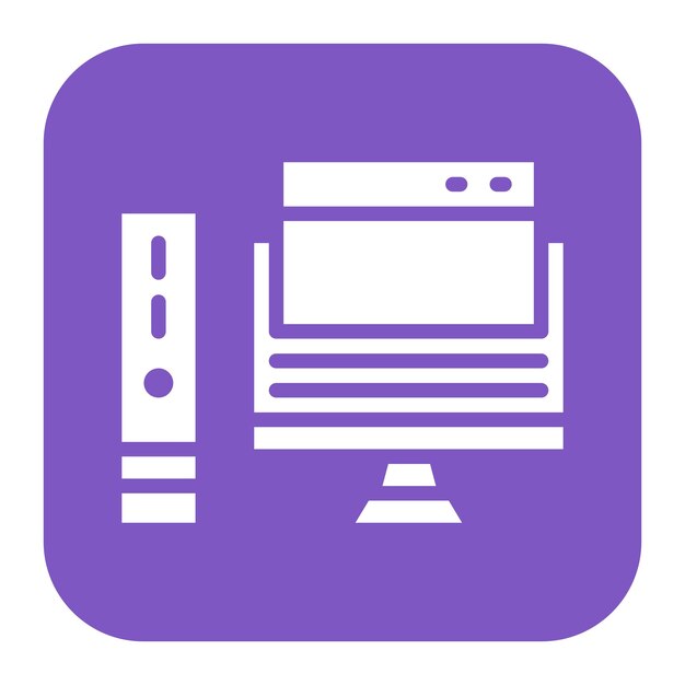 Imagen vectorial de íconos de computadora de Windows Se puede utilizar para el espacio de coworking