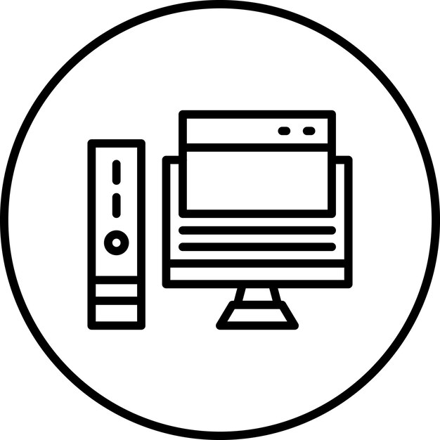 Imagen vectorial de íconos de computadora de Windows Se puede utilizar para el espacio de coworking