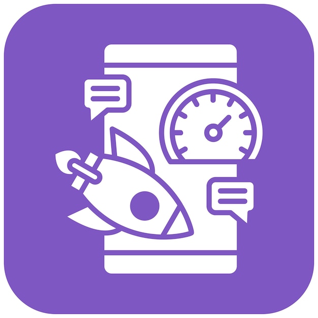 Imagen vectorial de íconos de comunicación de alta velocidad Se puede utilizar para alojamiento web