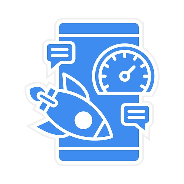 Imagen vectorial de íconos de comunicación de alta velocidad Se puede utilizar para alojamiento web