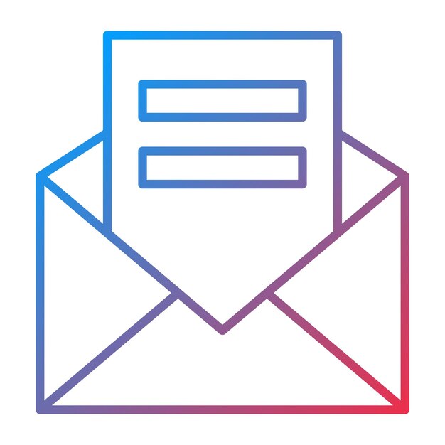 Imagen vectorial de íconos de correo electrónico Se puede usar para negocios
