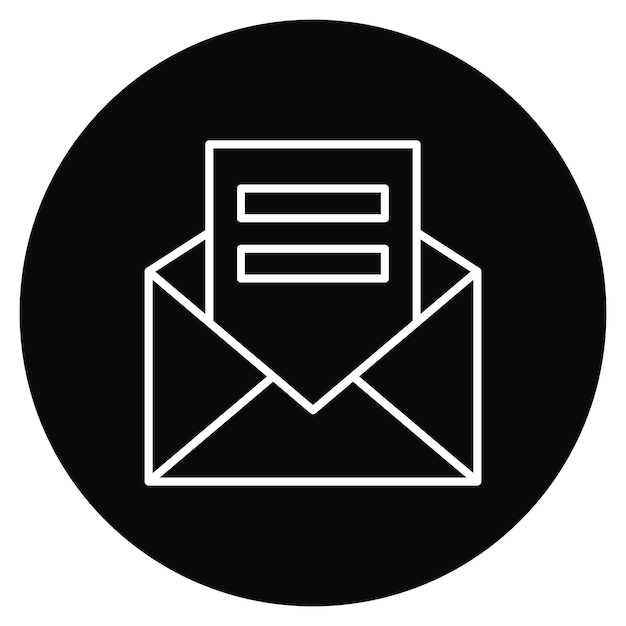 Imagen vectorial de íconos de correo electrónico Se puede usar para negocios