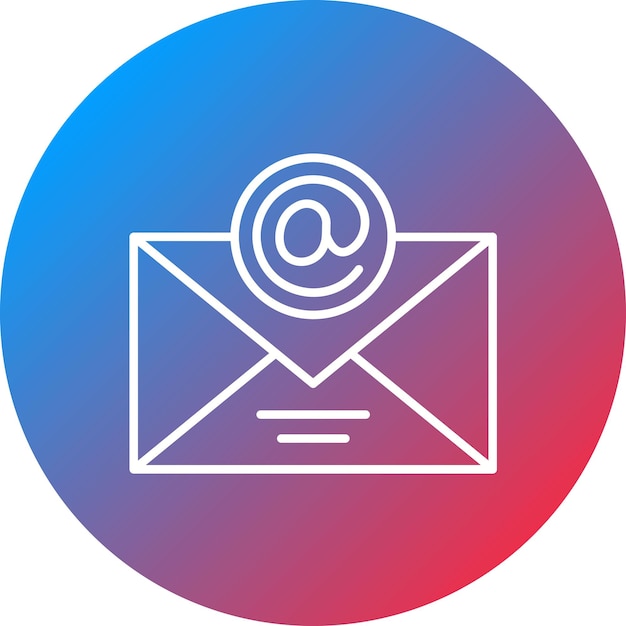 Imagen vectorial de íconos de correo electrónico Se puede utilizar para Comunicación y Medios