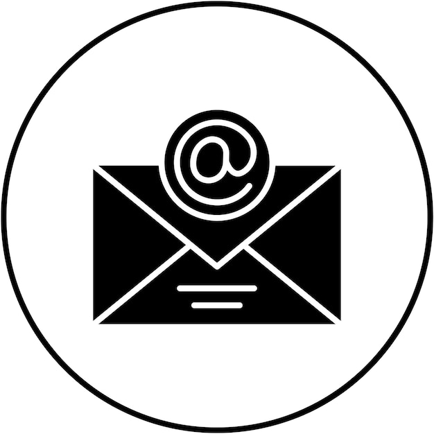 Imagen vectorial de íconos de correo electrónico Se puede utilizar para Comunicación y Medios