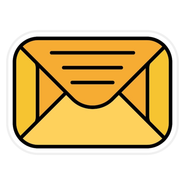 Imagen vectorial de íconos de correo electrónico Se puede utilizar para la gestión de proyectos