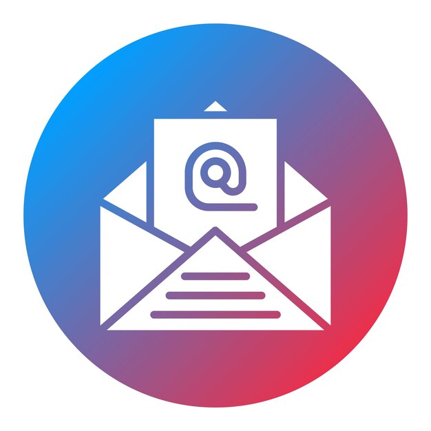 Imagen vectorial de íconos de correo electrónico Se puede utilizar para el manejo de crisis