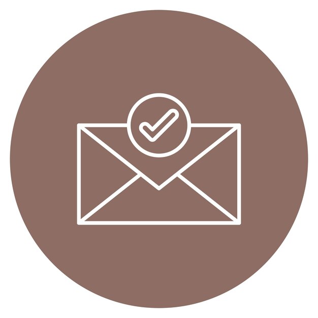 Imagen vectorial de íconos de correo electrónico Puede utilizarse para Office