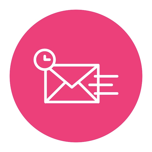 Imagen vectorial de íconos de correo expreso Puede utilizarse para el servicio postal