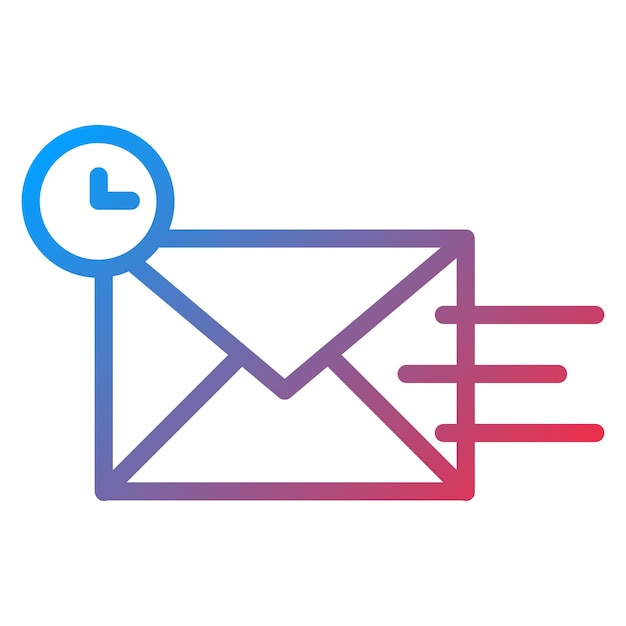Imagen vectorial de íconos de correo expreso Puede utilizarse para el servicio postal