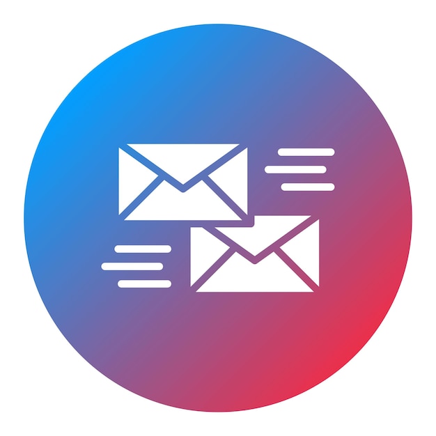 Imagen vectorial de íconos de correo masivo Se puede utilizar para crowdfunding