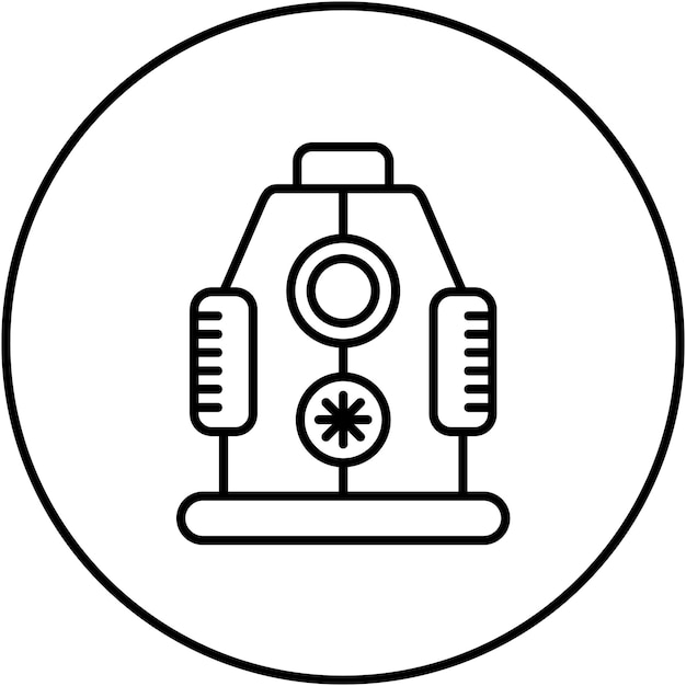 La imagen vectorial de iconos criónicos se puede usar para el futuro