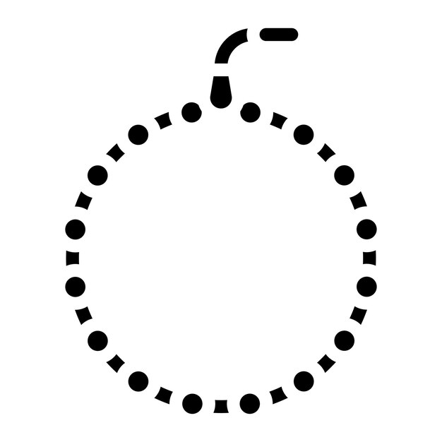 Imagen vectorial de iconos de cuentas de oración Se puede usar para el Año Nuevo Islámico