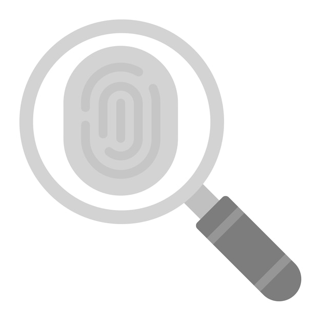 Imagen vectorial de íconos de datos dactiloscópicos Puede utilizarse para el cumplimiento y la regulación