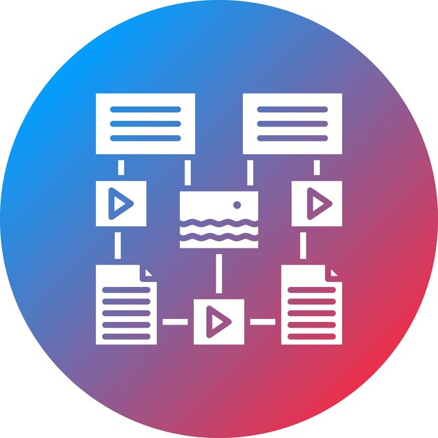 Vector imagen vectorial de íconos de datos estructurados se puede utilizar para big data