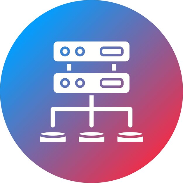 Imagen vectorial de íconos de datos estructurados Puede utilizarse para el análisis de datos