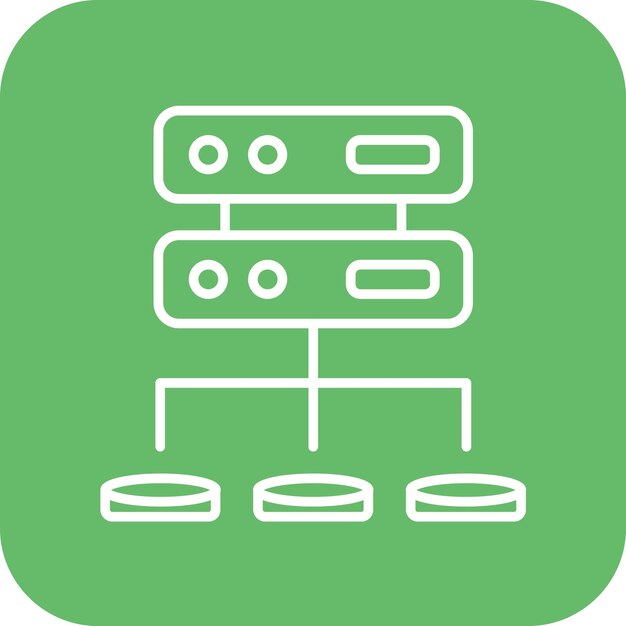 Imagen vectorial de íconos de datos estructurados Puede utilizarse para el análisis de datos