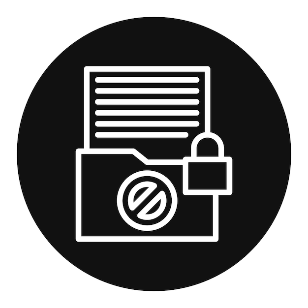 Imagen vectorial de iconos de datos personales sensibles Puede utilizarse para el cumplimiento y la regulación