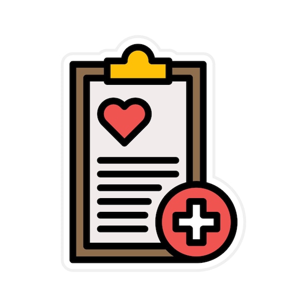 Imagen vectorial de iconos de datos relativos a la salud Puede utilizarse para el cumplimiento y la regulación