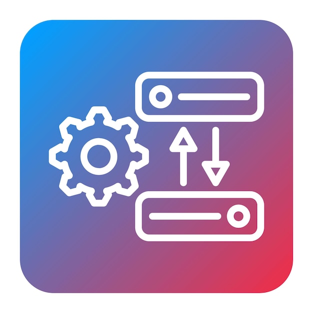 Imagen vectorial de íconos de datos simulados Se puede utilizar para pruebas de software