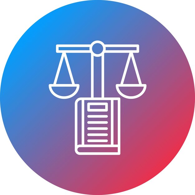 Imagen vectorial de iconos de derecho consuetudinario Puede utilizarse para la legislación legal