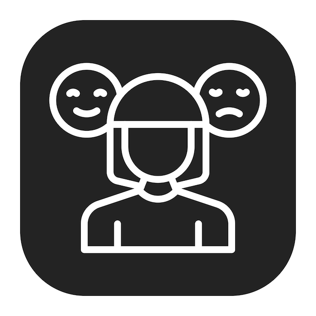 Imagen vectorial de iconos de desafíos conductuales Se puede usar para el TDAH