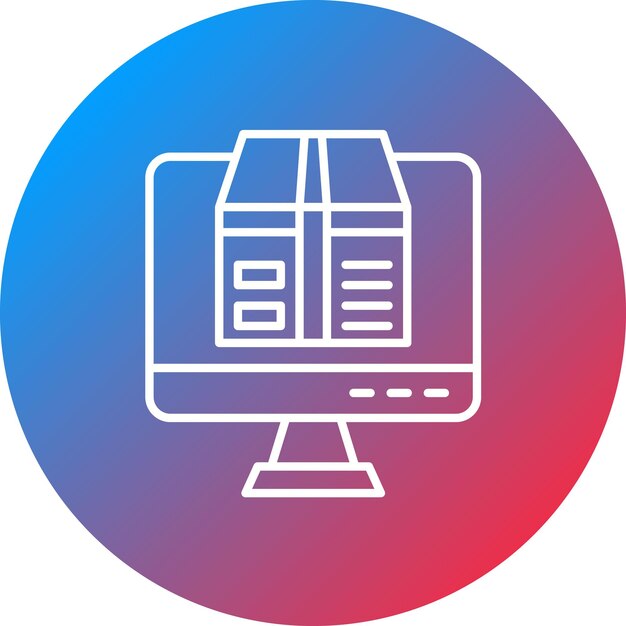 Imagen vectorial de íconos digitales de productos Puede utilizarse para compras y comercio electrónico