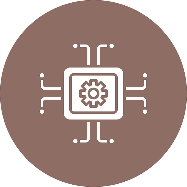 Imagen vectorial de íconos de dispositivos incrustados Se puede utilizar para Internet de las Cosas