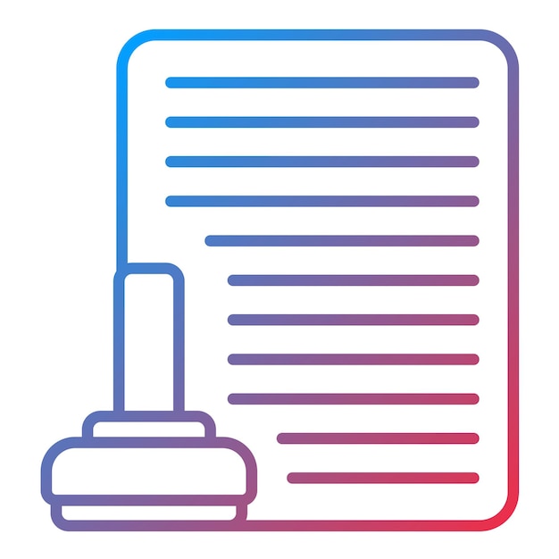 Imagen vectorial de íconos de documentos legales Puede utilizarse para la gestión de proyectos
