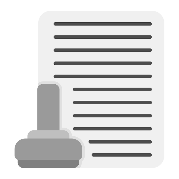 Imagen vectorial de íconos de documentos legales Puede utilizarse para la gestión de proyectos
