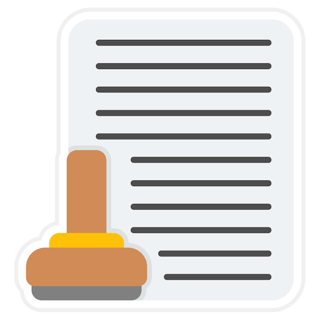 Imagen vectorial de íconos de documentos legales Puede utilizarse para la gestión de proyectos