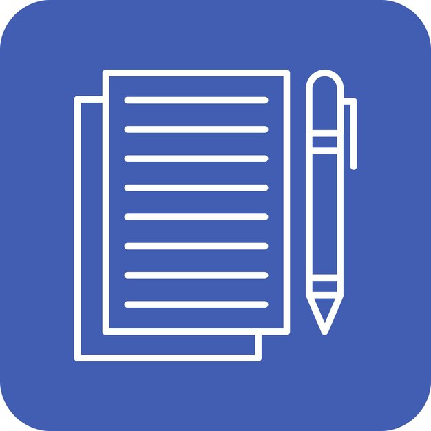 Imagen vectorial de íconos de documentos Se puede usar para Crime and Law