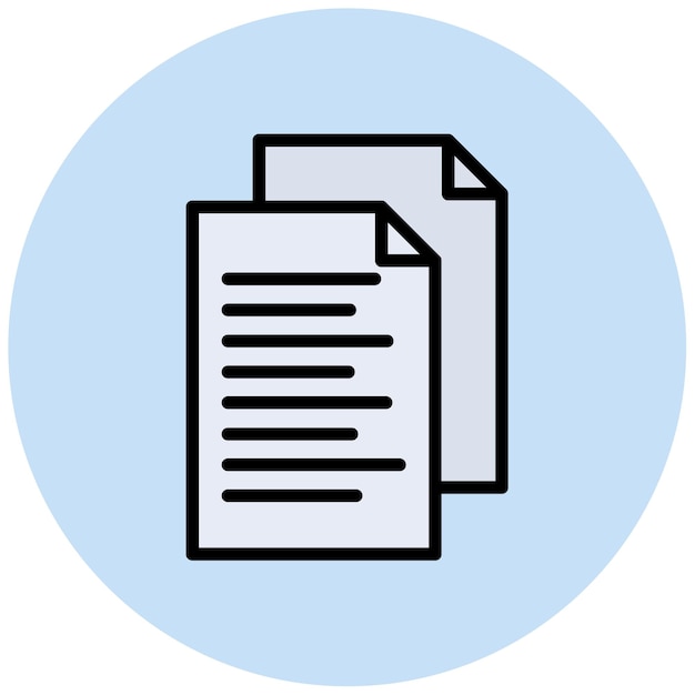 Imagen vectorial de íconos de documentos Se puede usar para documentos y archivos