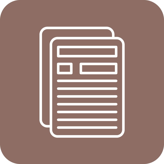 Imagen vectorial de íconos de documentos Se puede utilizar para el marketing web