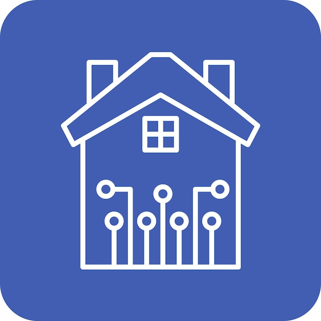 Imagen vectorial de iconos de domótica Puede utilizarse para el hogar inteligente