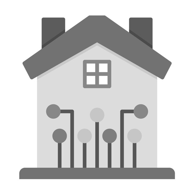 Imagen vectorial de iconos de domótica Puede utilizarse para el hogar inteligente