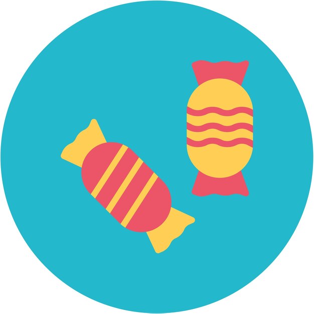 Imagen vectorial de iconos de dulces coloridos Se puede usar para Festa Junina