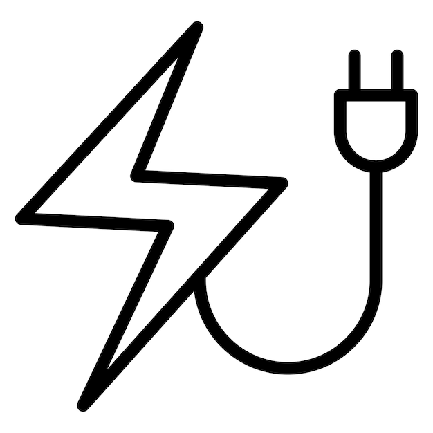 Imagen vectorial de íconos eléctricos Puede utilizarse para la iluminación