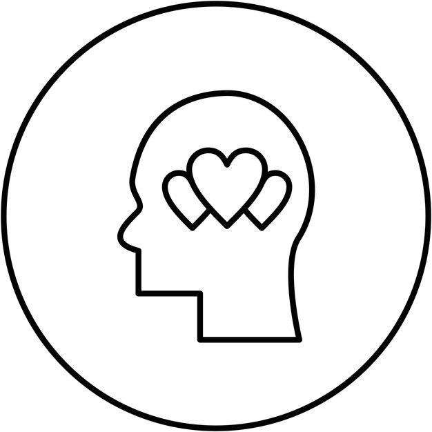 Imagen vectorial de iconos emocionales puede usarse para la salud mental