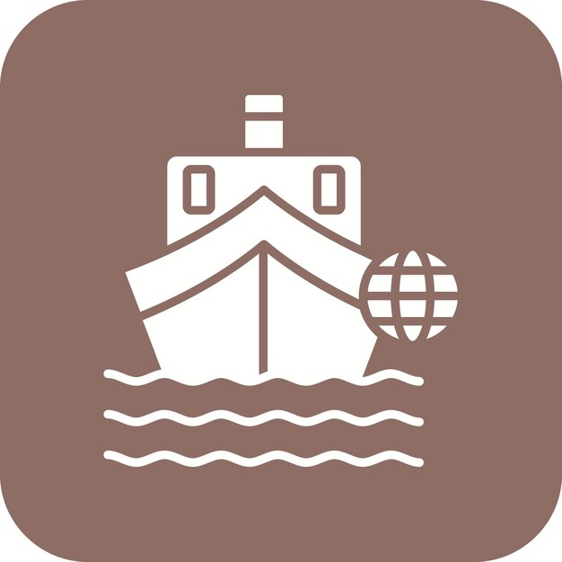 Imagen vectorial de íconos de envío doméstico Se puede usar para el comercio electrónico de moda