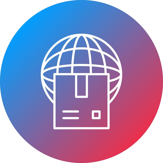 Imagen vectorial de íconos de envío en todo el mundo Se puede utilizar para el comercio electrónico
