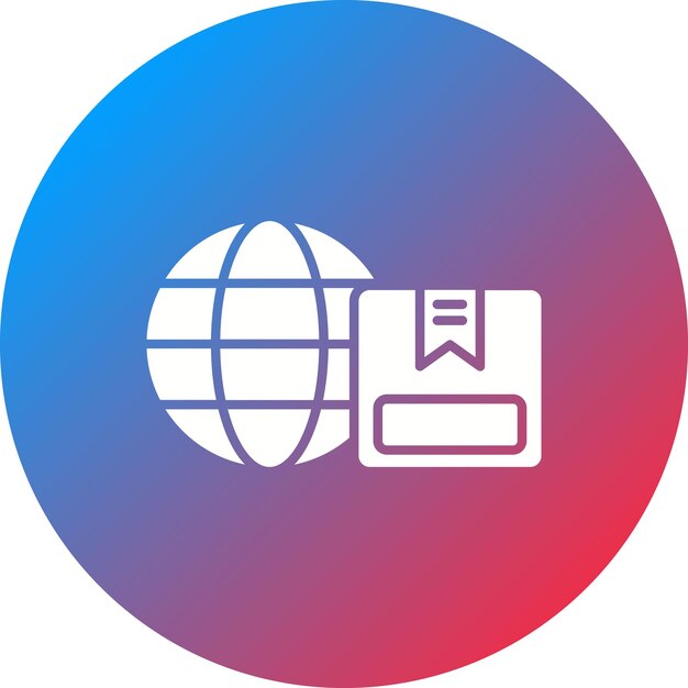 Imagen vectorial de íconos de envío en todo el mundo Se puede utilizar para la logística