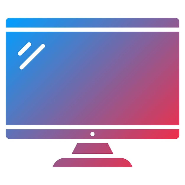 Imagen vectorial de íconos de escritorio Puede utilizarse para Office