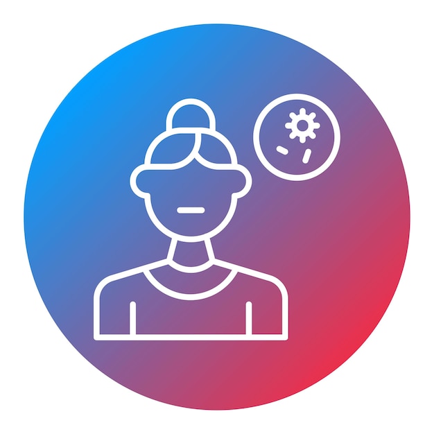 Imagen vectorial de iconos de especialistas en TI Puede utilizarse para mujeres