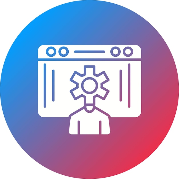 Imagen vectorial de íconos especializados en SEO Se puede usar para Digital Nomad