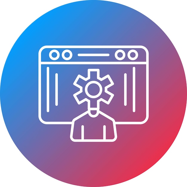 Imagen vectorial de íconos especializados en SEO Se puede usar para Digital Nomad