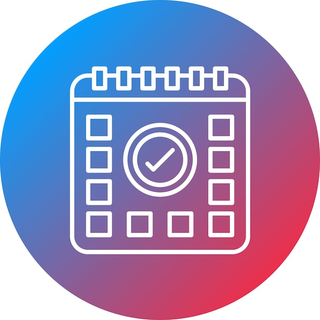Imagen vectorial de íconos de eventos programados Puede utilizarse para la economía empresarial